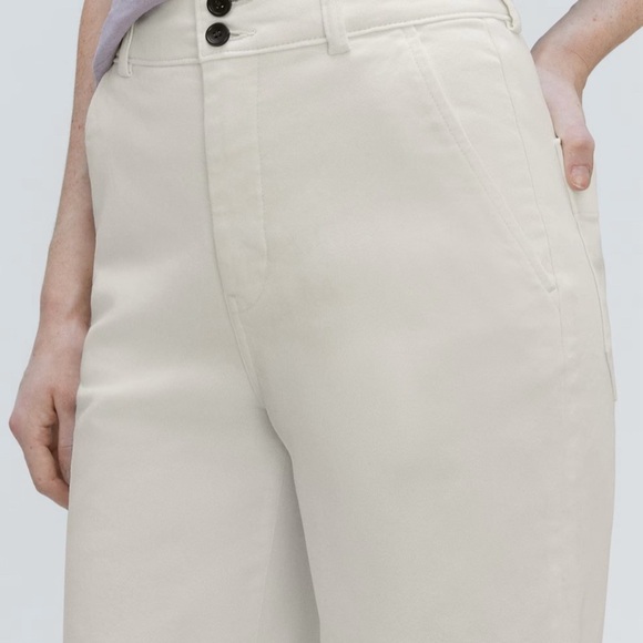 Everlane The Organic Wide Leg Pant size 2 in Bone NWT - Picture 13 of 14